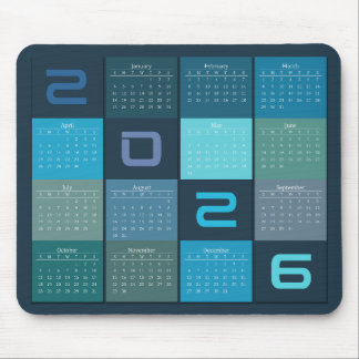 Calendário de Mouse Pad