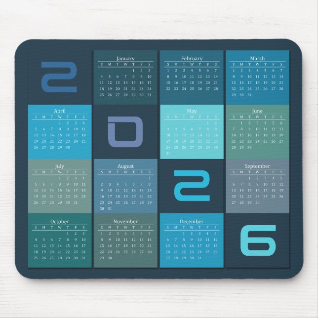 Calendário de Mouse Pad 2024 (Frente)