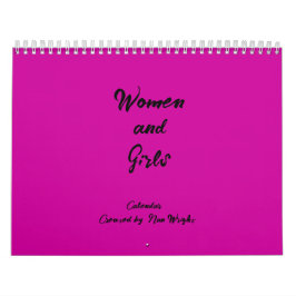 Calendário de Mulheres e Raparigas