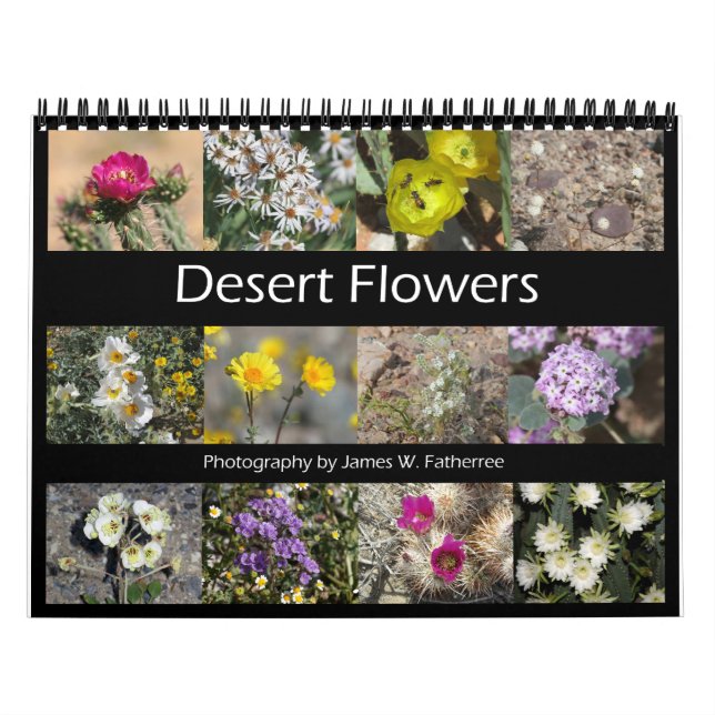 Calendário de Muro das Flores do Deserto por J.W.  (Capa)