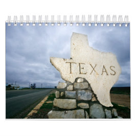 Calendário de Muro de Coleção do Estado do Texas