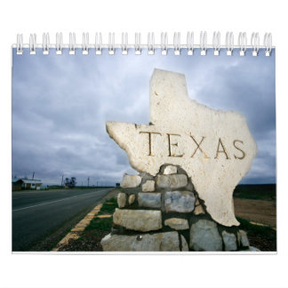 Calendário de Muro de Coleção do Estado do Texas