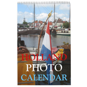 Calendário de Muro de Fotos Holandesa