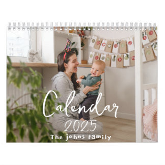 Calendário de Muro de Fotos Personalizado 2025 par