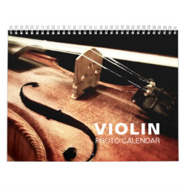 Calendário de Muro de Fotos Violin