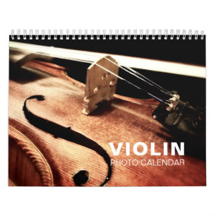 Calendário de Muro de Fotos Violin