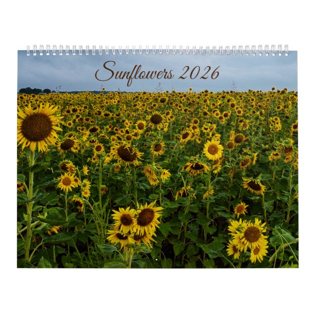 Calendário de Muro de Girassol 2026 (Capa)