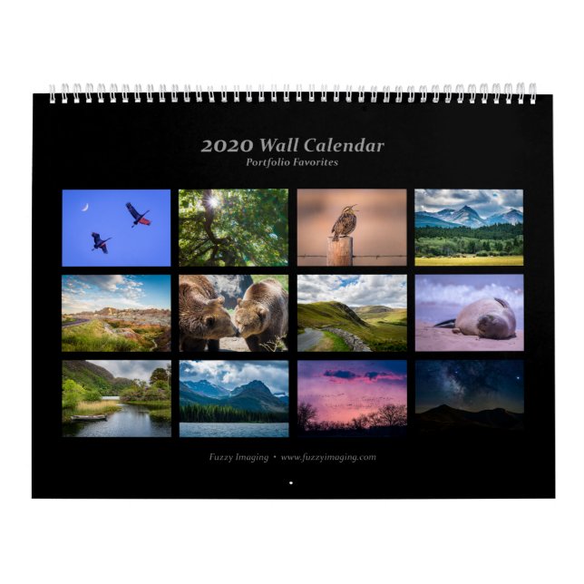 Calendário de Muros 2020 - Vida Selvagem e Paisage (Capa)