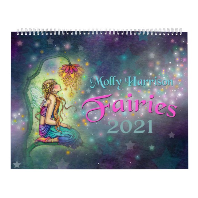 Calendário de Muros de Molly Harrison Fairies 2021 (Capa)