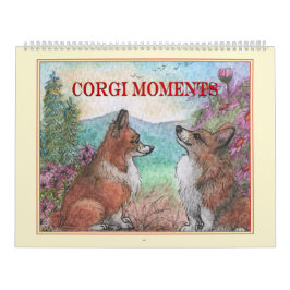 Calendário de Muros de Momentos Corgi - Arte de Ca