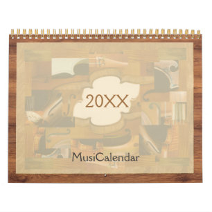 Calendário de Música, Ilustrações de Instrumen
