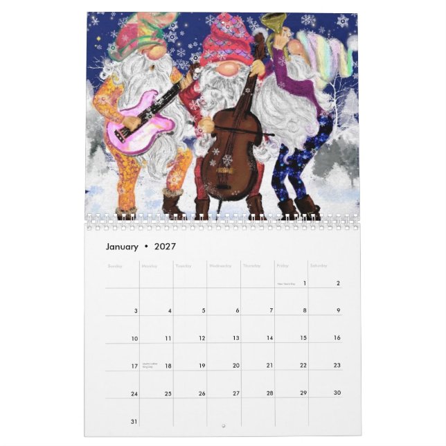 Calendário de Natal Engraçado (Jan 2027)