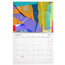 Calendário de Natureza de abstrato