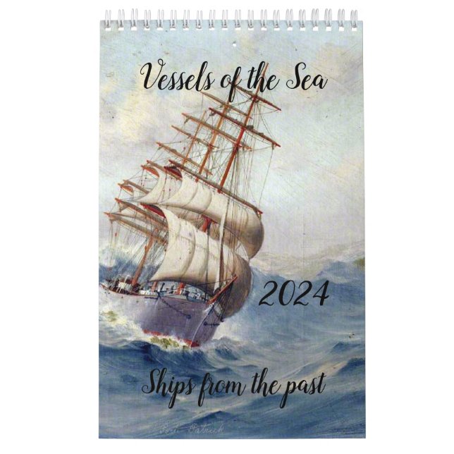 Calendário de Navios de Vintage (Capa)