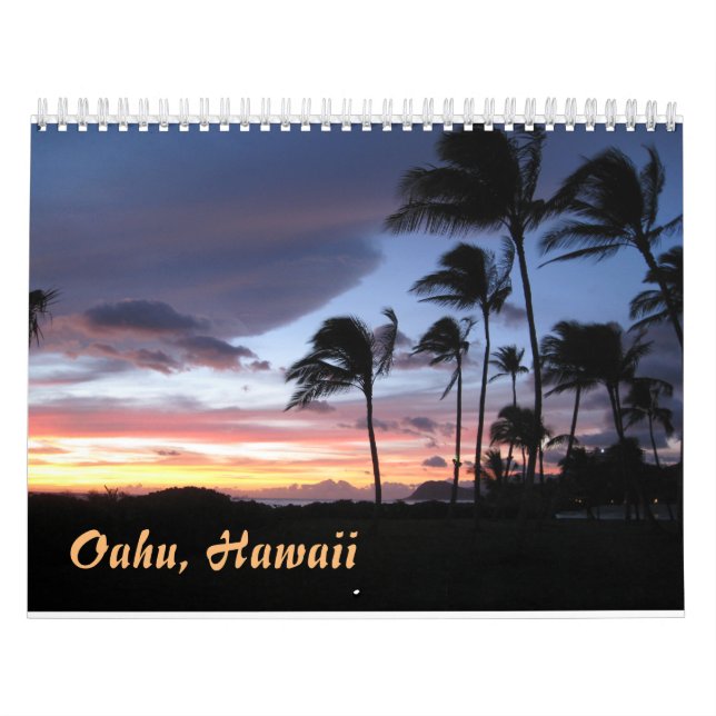 Calendário de Oahu Havaí (Capa)