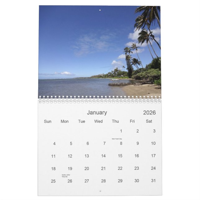 Calendário de Oahu, Havaí 2013 (Jan 2026)