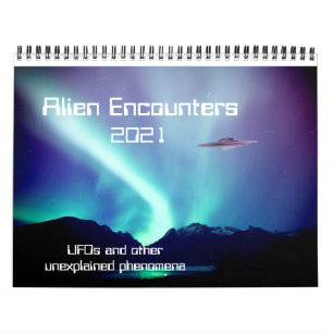 Calendário de OFO de Encontros de Alienígena par