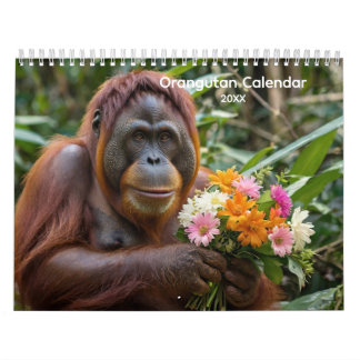 Calendário de Orangutan da Floresta