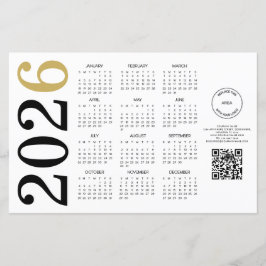 Calendário de orçamento 2024 Logotipo QR Feliz ano