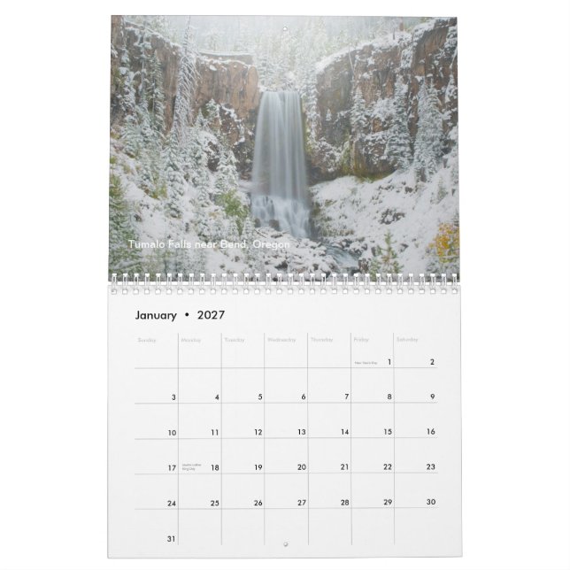 Calendário de Oregon 2013 (Jan 2027)
