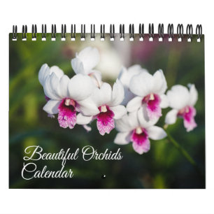 Calendário de Orquídeas de Pequeno Tamanho