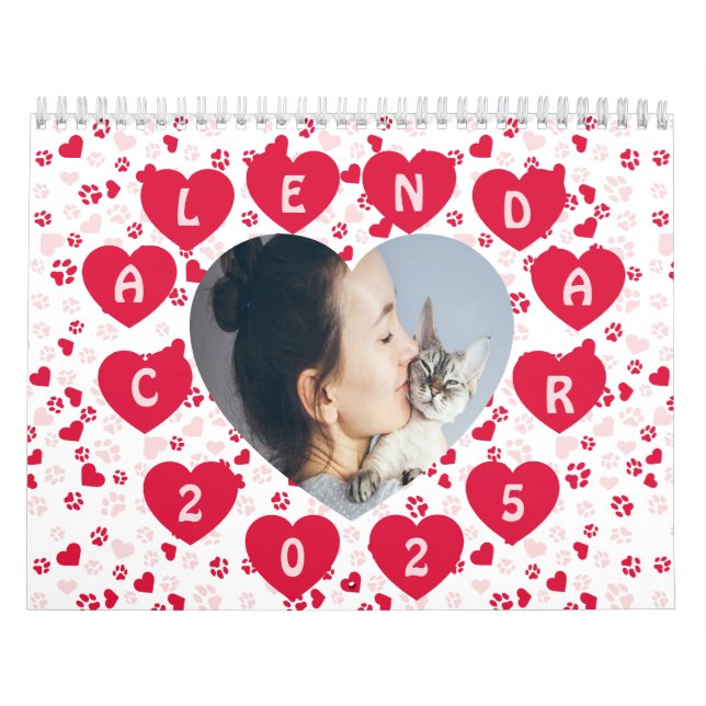 Calendário de Padrões de Impressão da Pata de Foto (Capa)