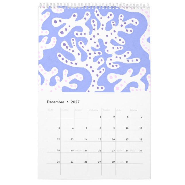 Calendário de Padrões e Cenas Gregas Mediterrâneas (Dez 2027)