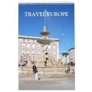 Calendário de Página de Solteiro Europa de 24 me
