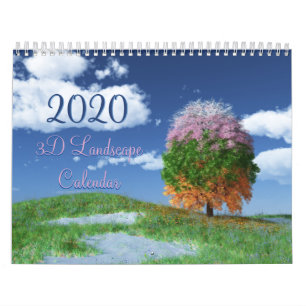 Calendário de Paisagem 3D do SilverWebForge 2020