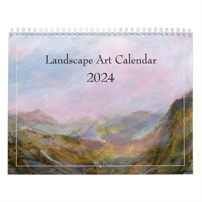 Calendário de Paisagem de Pintura Fine 2024 (Capa)