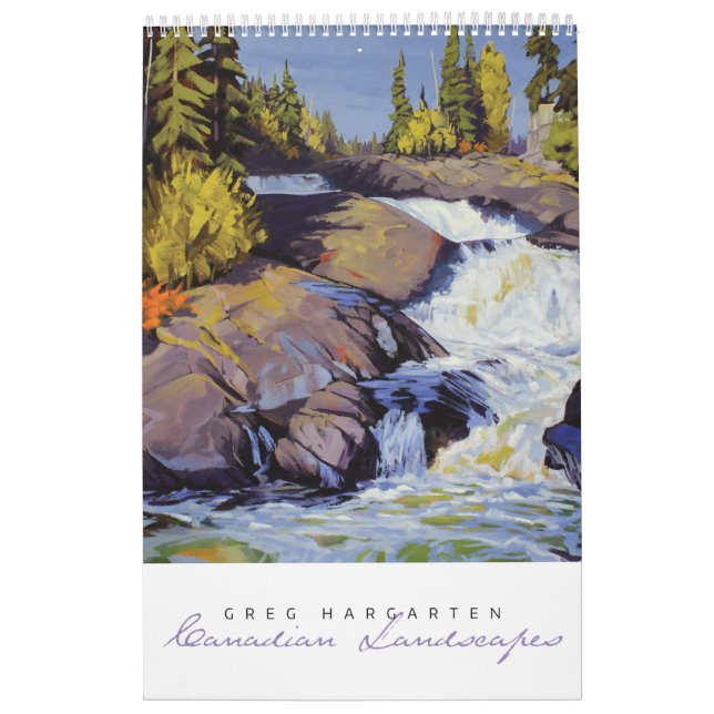 Calendário de Paisagens Canadenses de Greg Hargart (Capa)