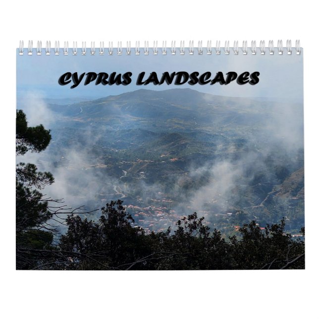 Calendário de paisagens de Chipre (Verso)