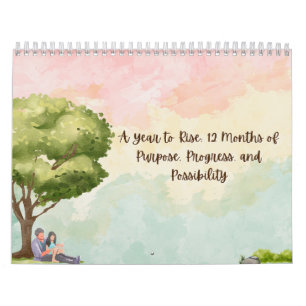 Calendário de Paisagens em Aquarela – Um Ano de Ce