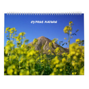 calendário de paisagens naturais de Chipre