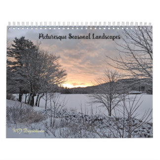 Calendário de Paisagens Sazonais Pitorescas