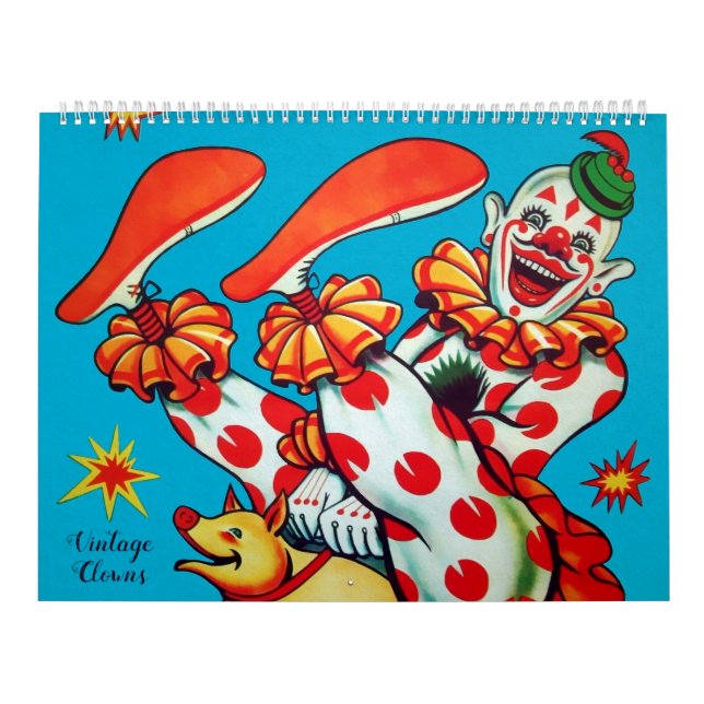 Calendário de Palhaços de Vintage Creepy (Capa)