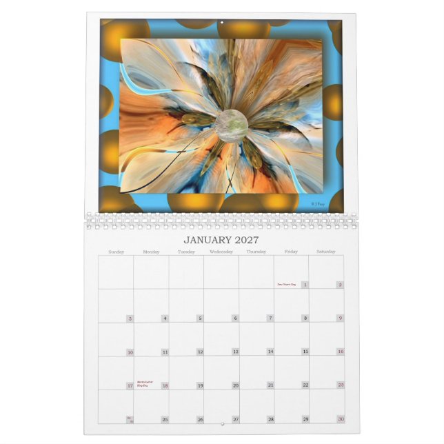 Calendário de parede 2007 (Jan 2027)