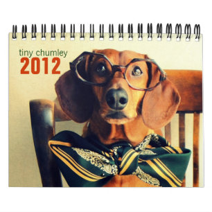 calendário de parede 2012 do dachshund - chumley