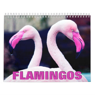 Calendário de Parede 2022 Flamingos Rosa