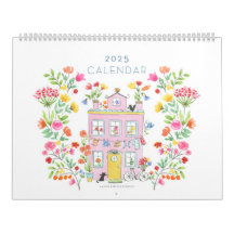 Calendário de Parede 2025 / Grande 11" h x 14,25"