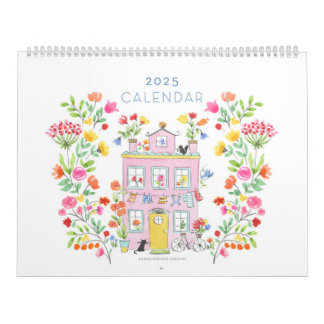 Calendário de Parede 2025 / Grande 11" h x 14,25"
