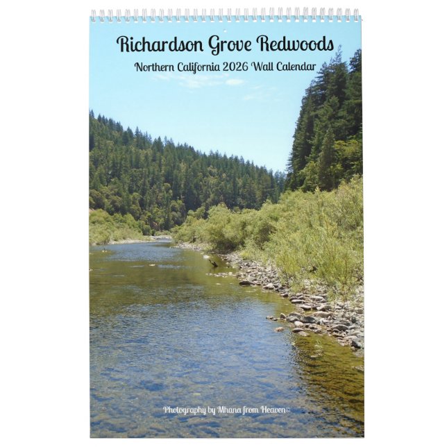 Calendário de Parede 2026 Richardson Grove - Folha (Capa)