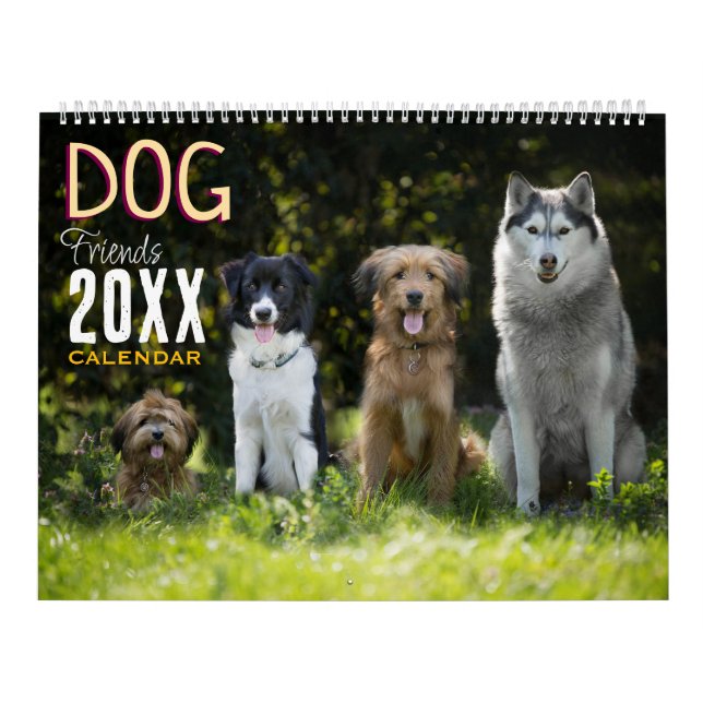 Calendário de Parede Amigos Cachorros 2027 Animais (Capa)