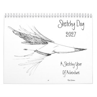 Calendário de Parede Aventuras do Cão Sketchy 2027