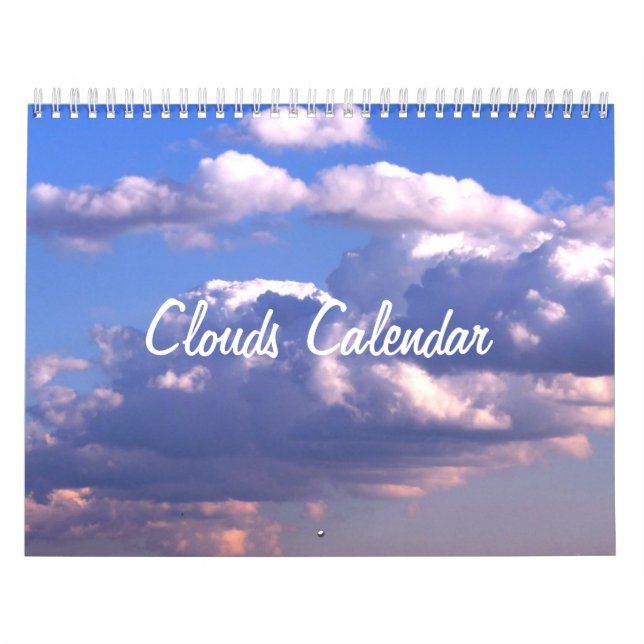 Calendário de Parede com Nuvens (Capa)