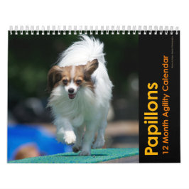 Calendário de parede da agilidade de Papillons