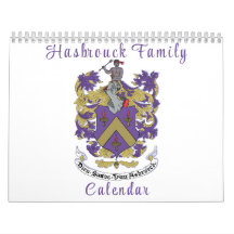 Calendário de Parede da Família Hasbrouck