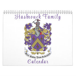 Calendário de Parede da Família Hasbrouck