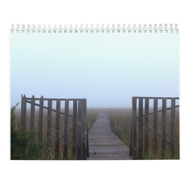 Calendário de Parede da Ilha Pawleys (Design 5) (Verso)