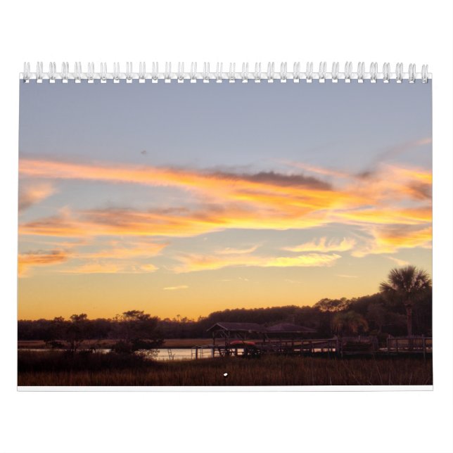 Calendário de Parede da Ilha Pawleys Design 7 (Capa)